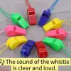 Children's plastic whistles, small whistles, referees, sound perception training, cheering supplies, toys, new props, games Application Scenario
